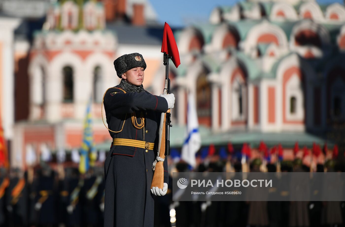 Репетиция марша, посвященного 77-й годовщине парада 1941 года