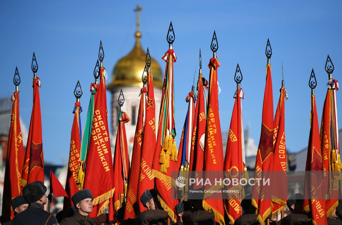 Репетиция  марша, посвященного 77-й годовщине парада 1941 года