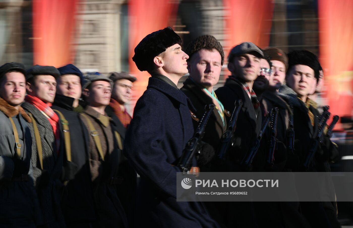 Репетиция марша, посвященного 77-й годовщине парада 1941 года