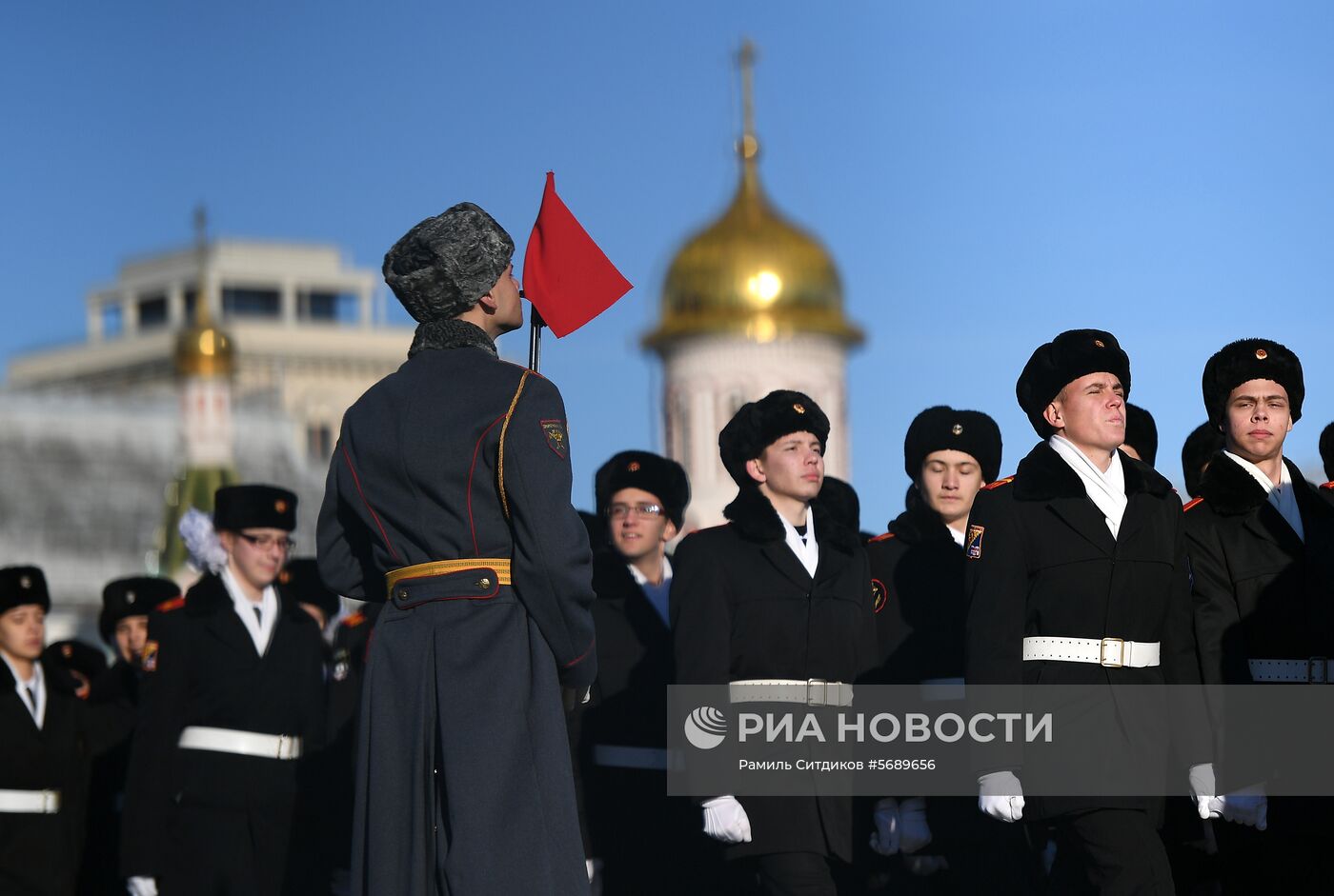 Репетиция  марша, посвященного 77-й годовщине парада 1941 года