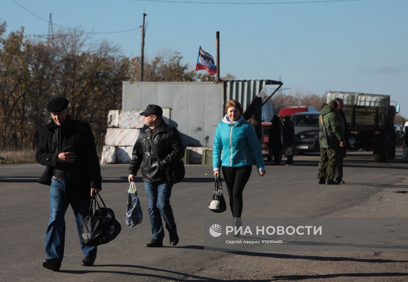 Открытие новых пограничных модулей на КПП "Александровка" в Донецкой области