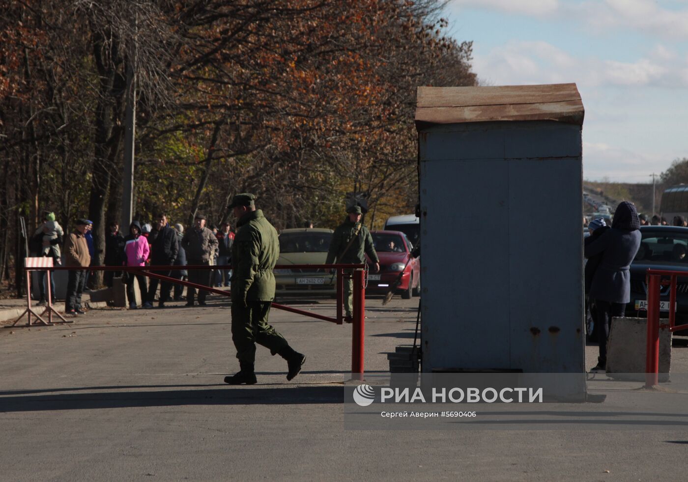 Открытие новых пограничных модулей на КПП "Александровка" в Донецкой области