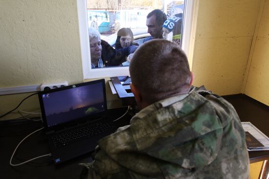 Открытие новых пограничных модулей на КПП "Александровка" в Донецкой области