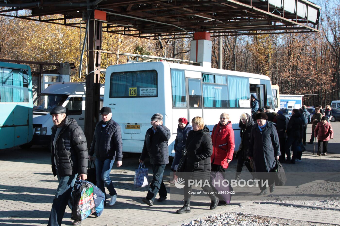 Открытие новых пограничных модулей на КПП "Александровка" в Донецкой области