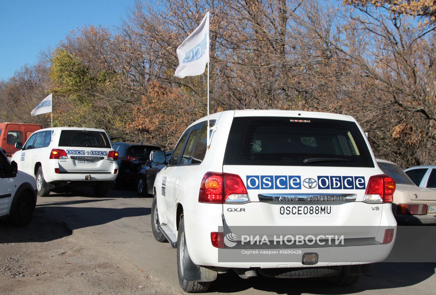 Открытие новых пограничных модулей на КПП "Александровка" в Донецкой области