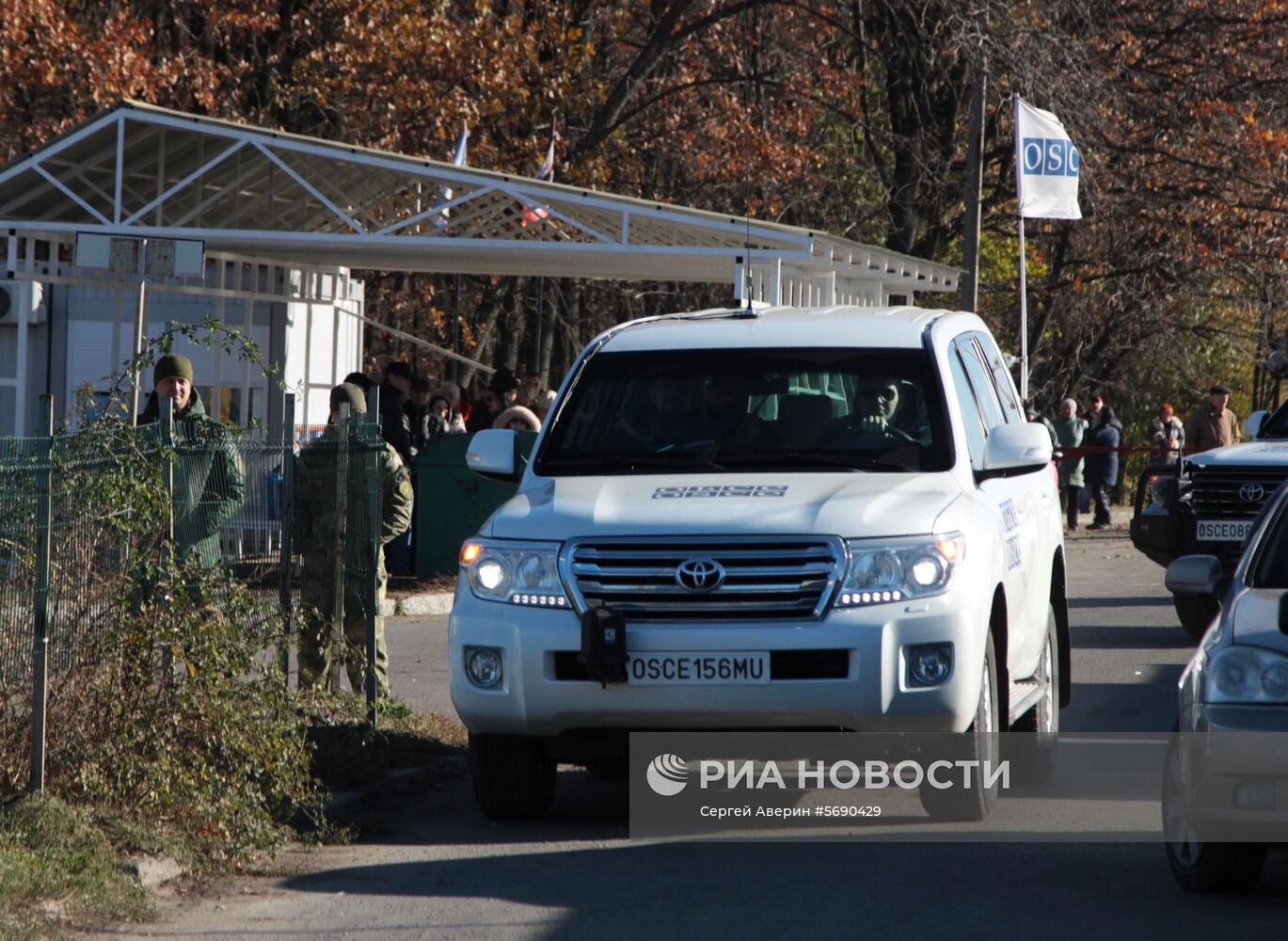 Открытие новых пограничных модулей на КПП "Александровка" в Донецкой области