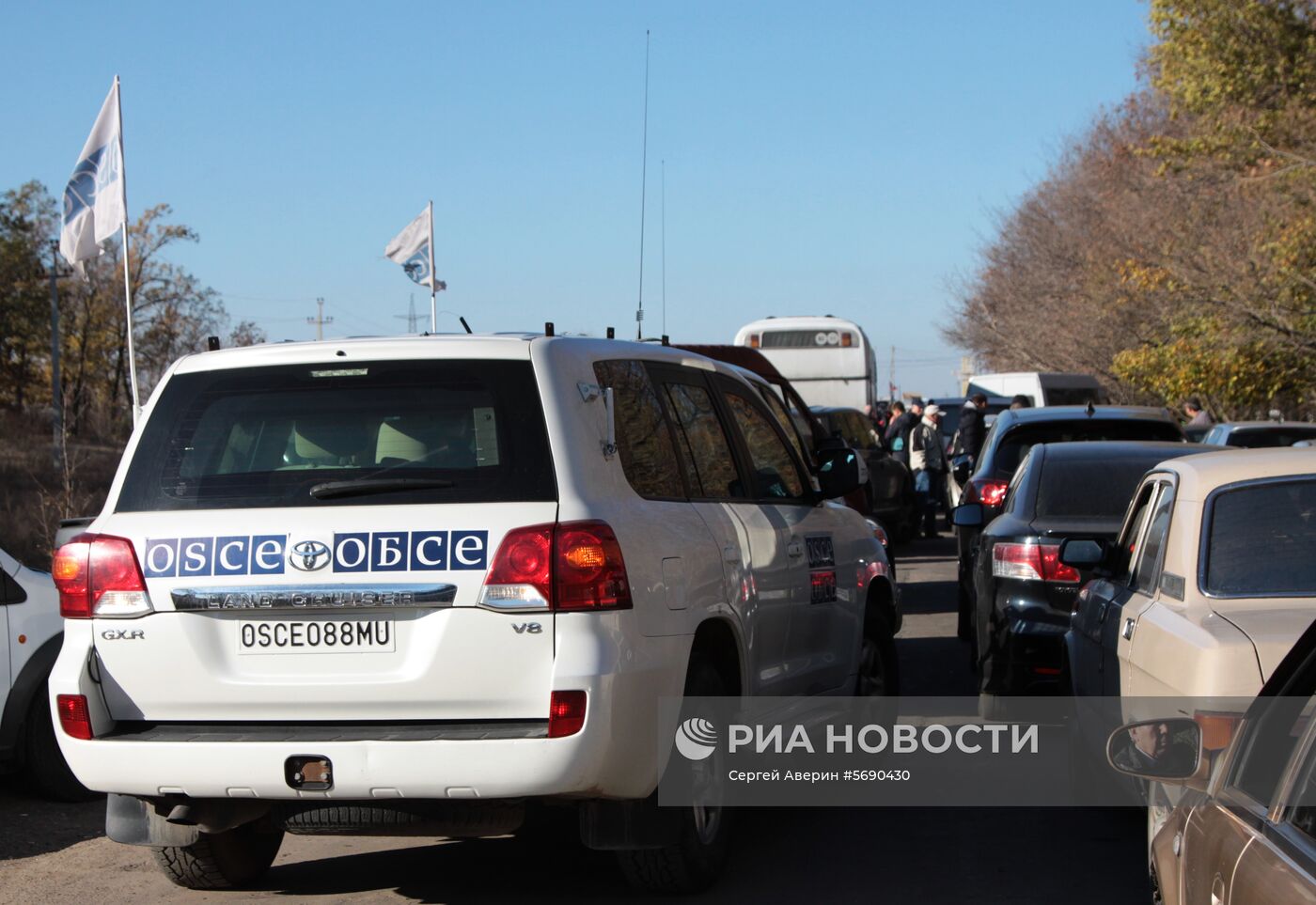 Открытие новых пограничных модулей на КПП "Александровка" в Донецкой области