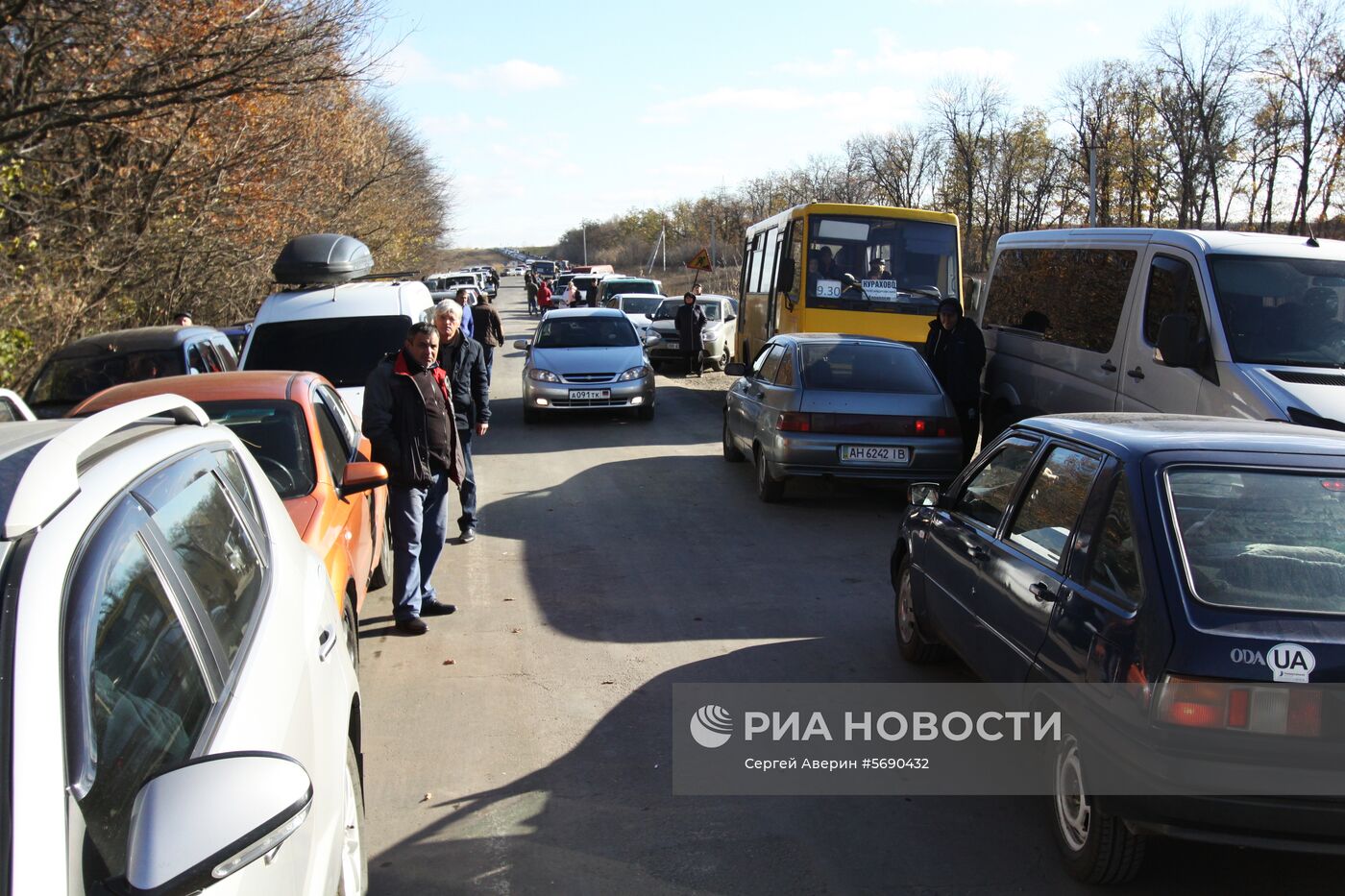 Открытие новых пограничных модулей на КПП "Александровка" в Донецкой области