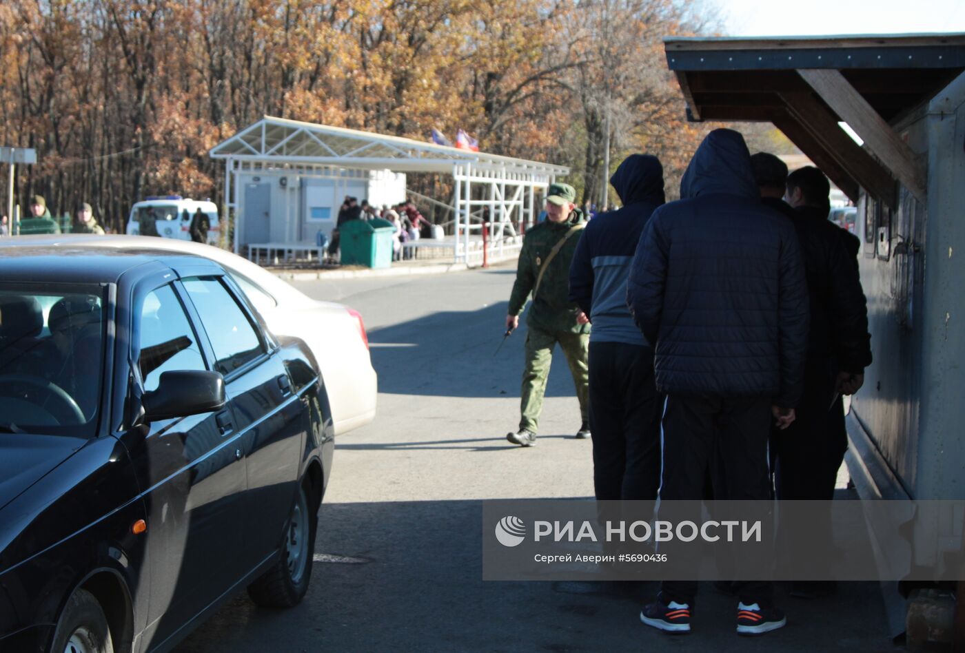 Открытие новых пограничных модулей на КПП "Александровка" в Донецкой области