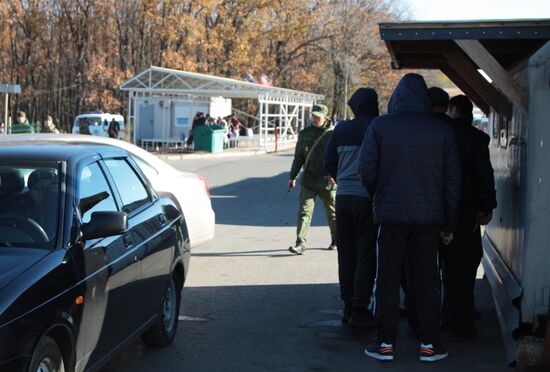 Открытие новых пограничных модулей на КПП "Александровка" в Донецкой области