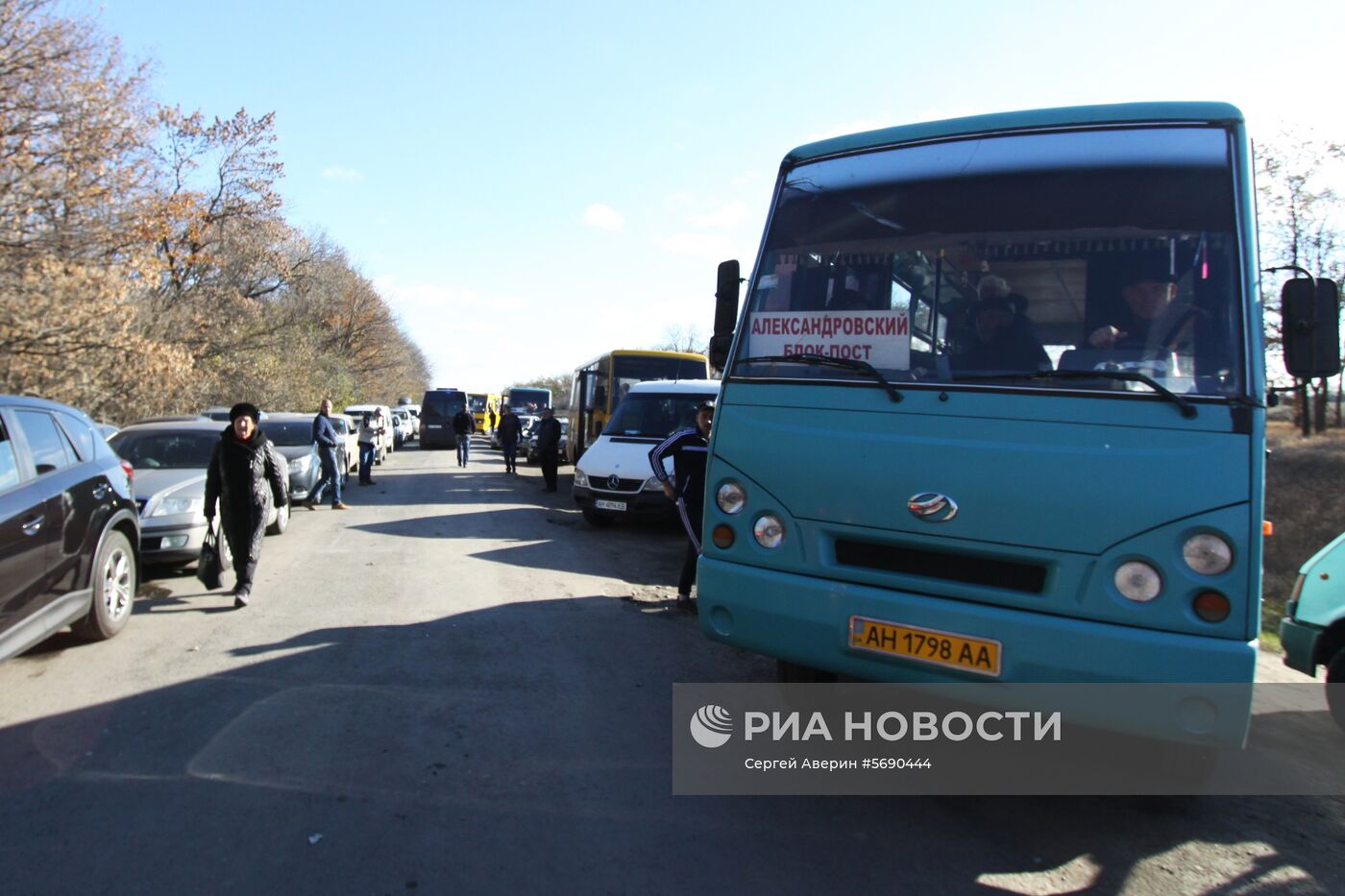 Открытие новых пограничных модулей на КПП "Александровка" в Донецкой области