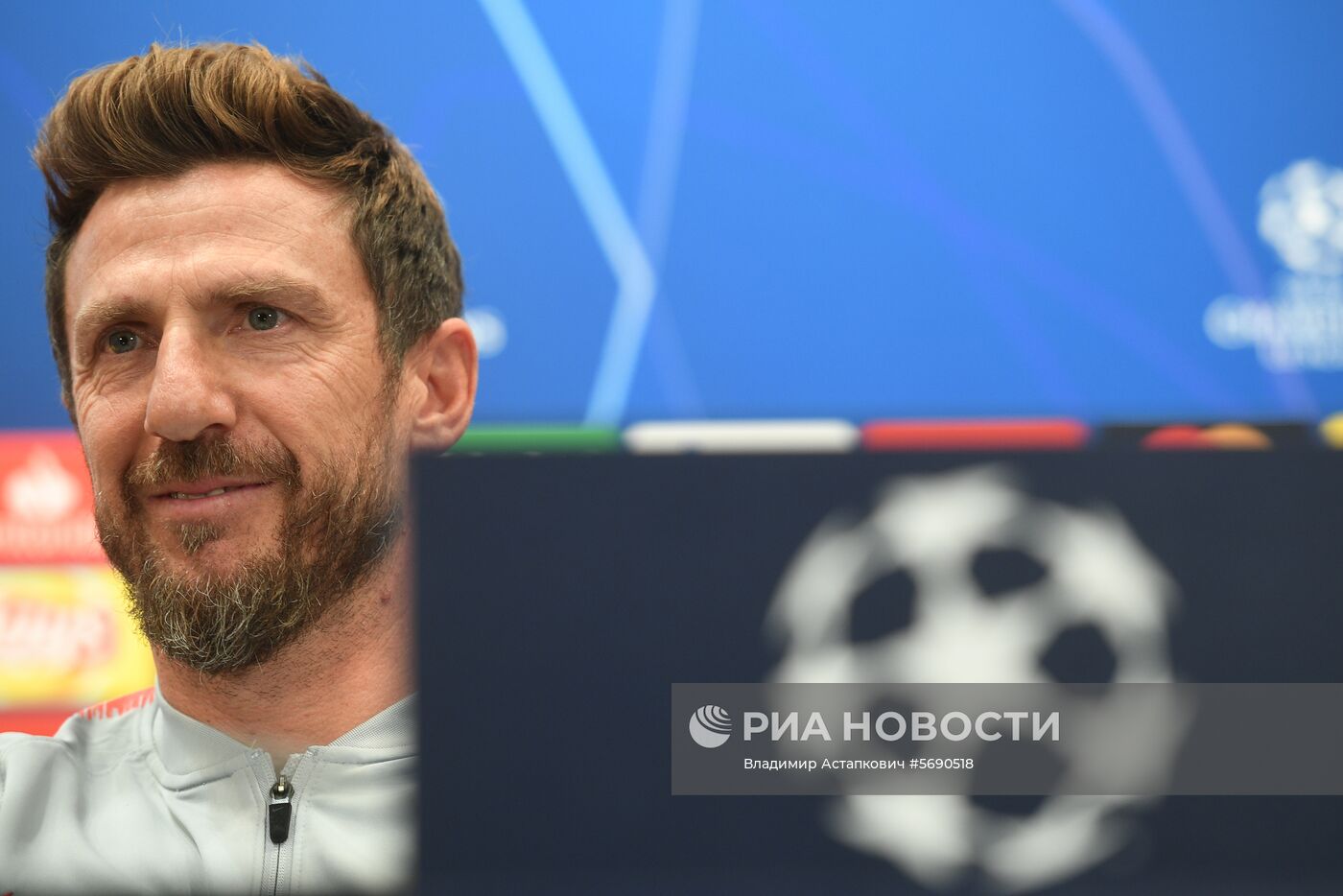 Футбол. Лига чемпионов. Тренировка ФК "Рома"