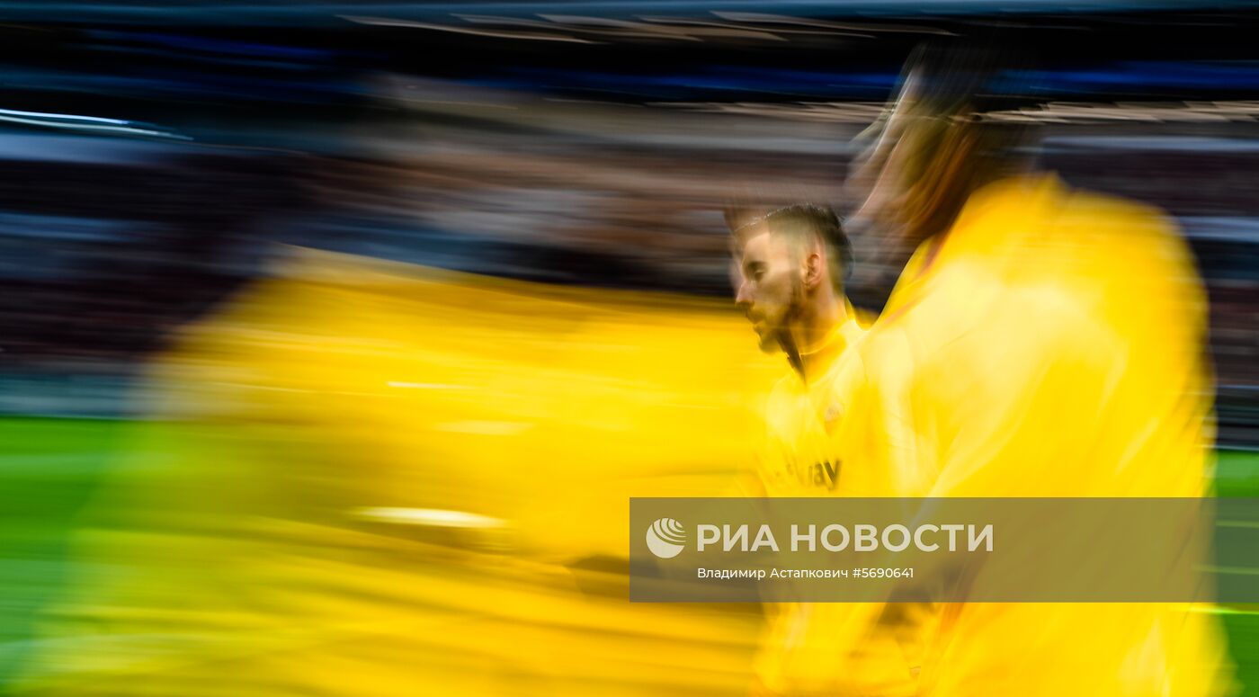 Футбол. Лига чемпионов. Тренировка ФК "Рома"