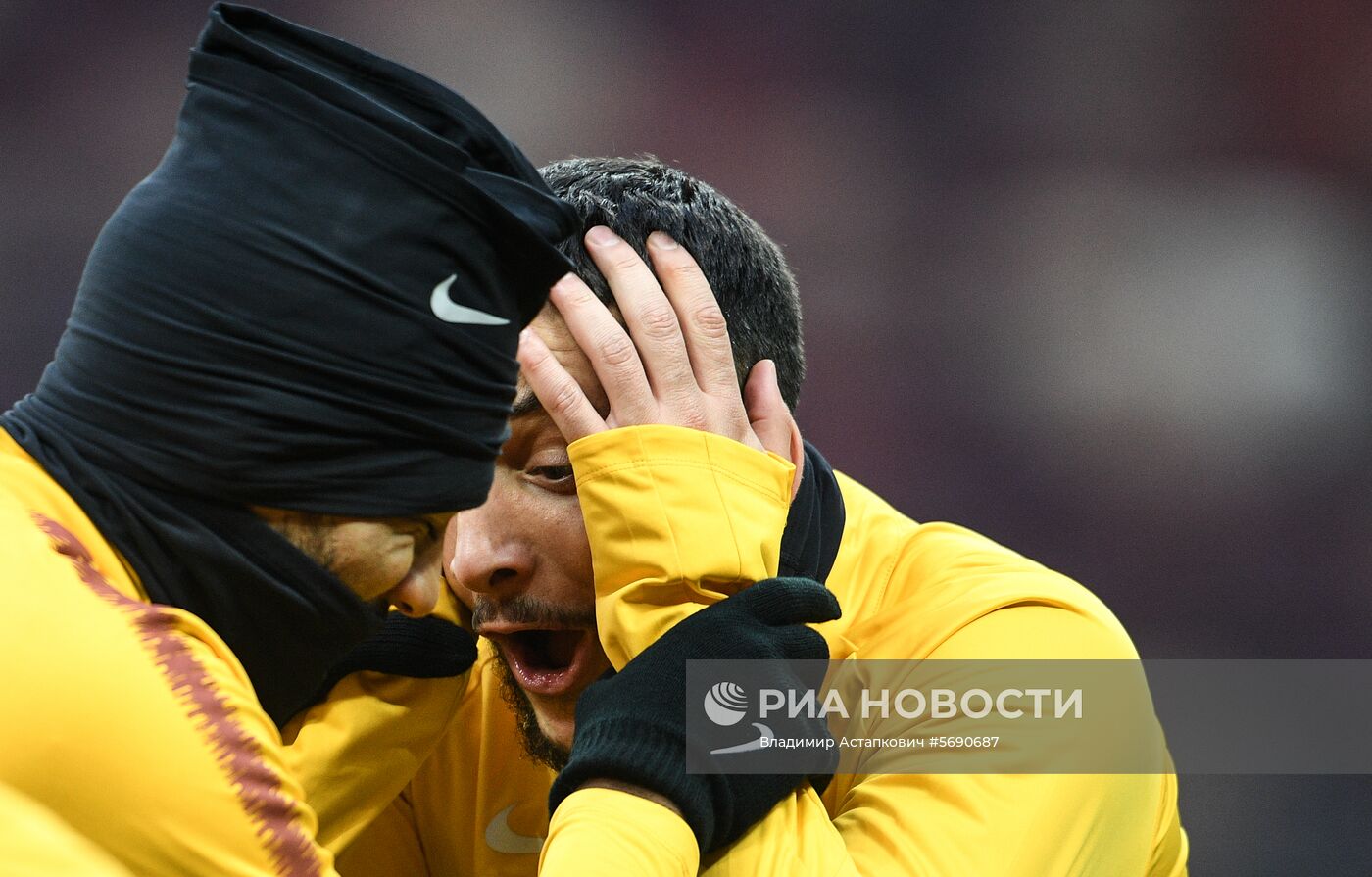 Футбол. Лига чемпионов. Тренировка ФК "Рома"