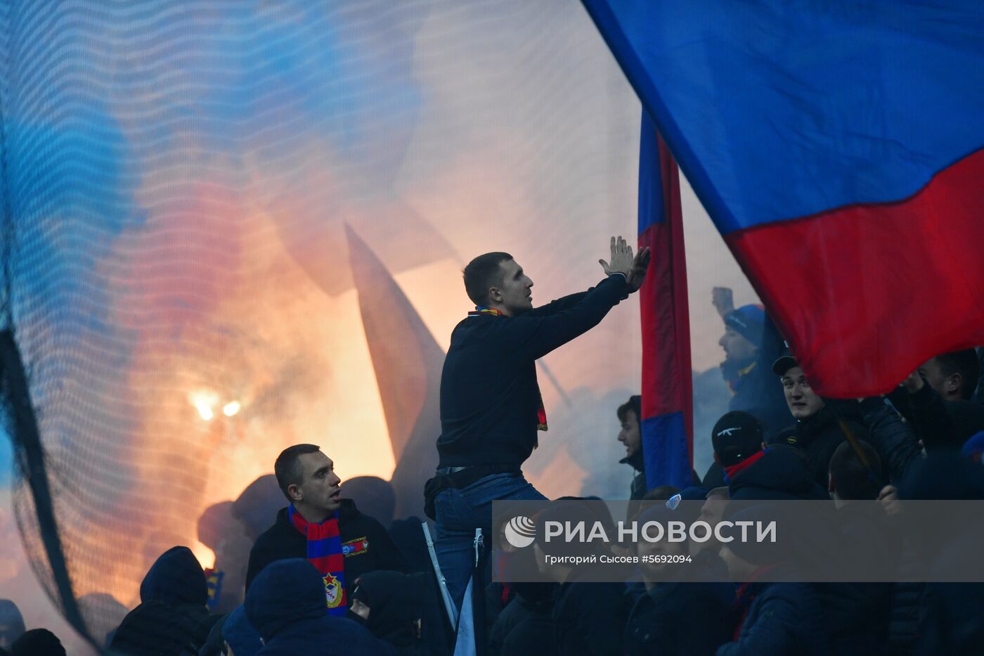 Футбол. Лига чемпионов. Матч ЦСКА - "Рома"