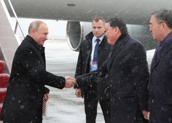 Визит президента РФ В. Путина в Казахстан