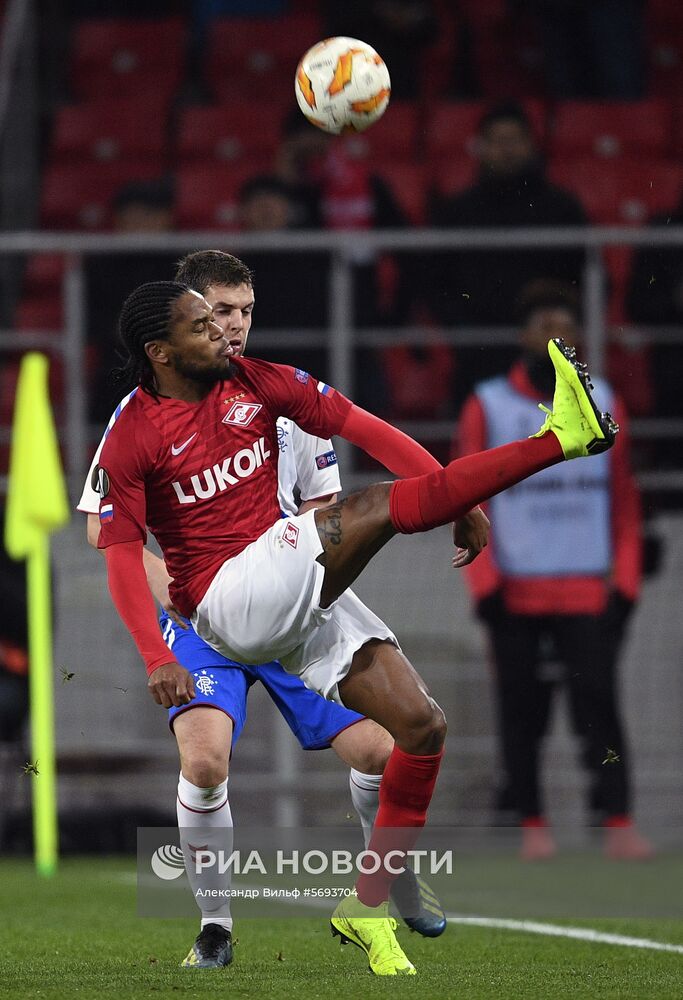 Футбол. Лига Европы. Матч "Спартак" - "Рейнджерс"