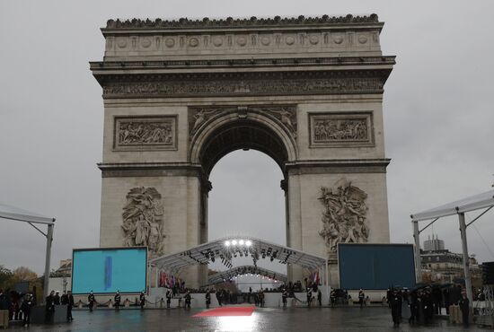 Мероприятия в Париже в честь 100-летия окончания I мировой войны