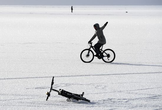 Первые морозы в Новосибирске