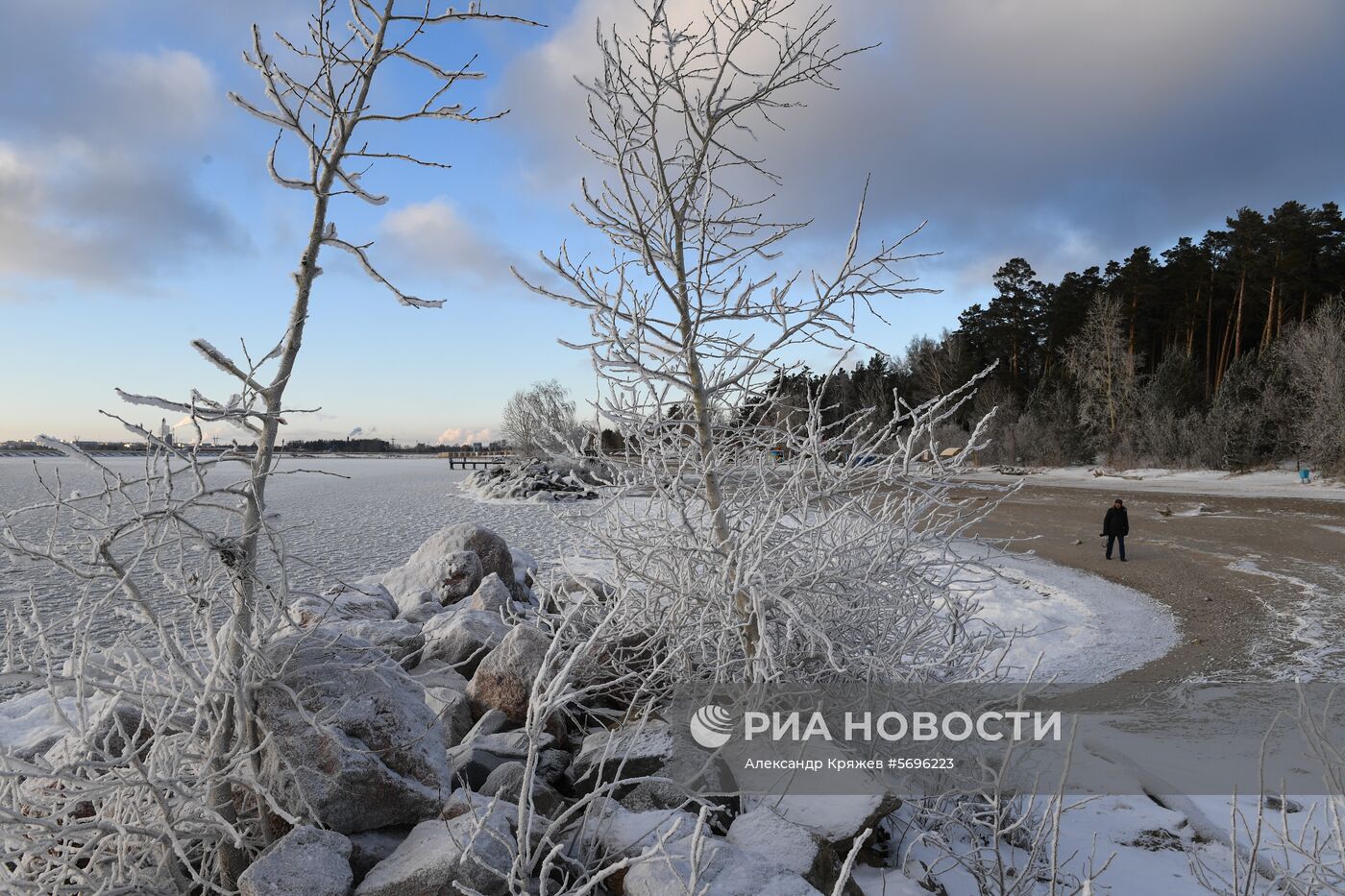 Первые морозы в Новосибирске