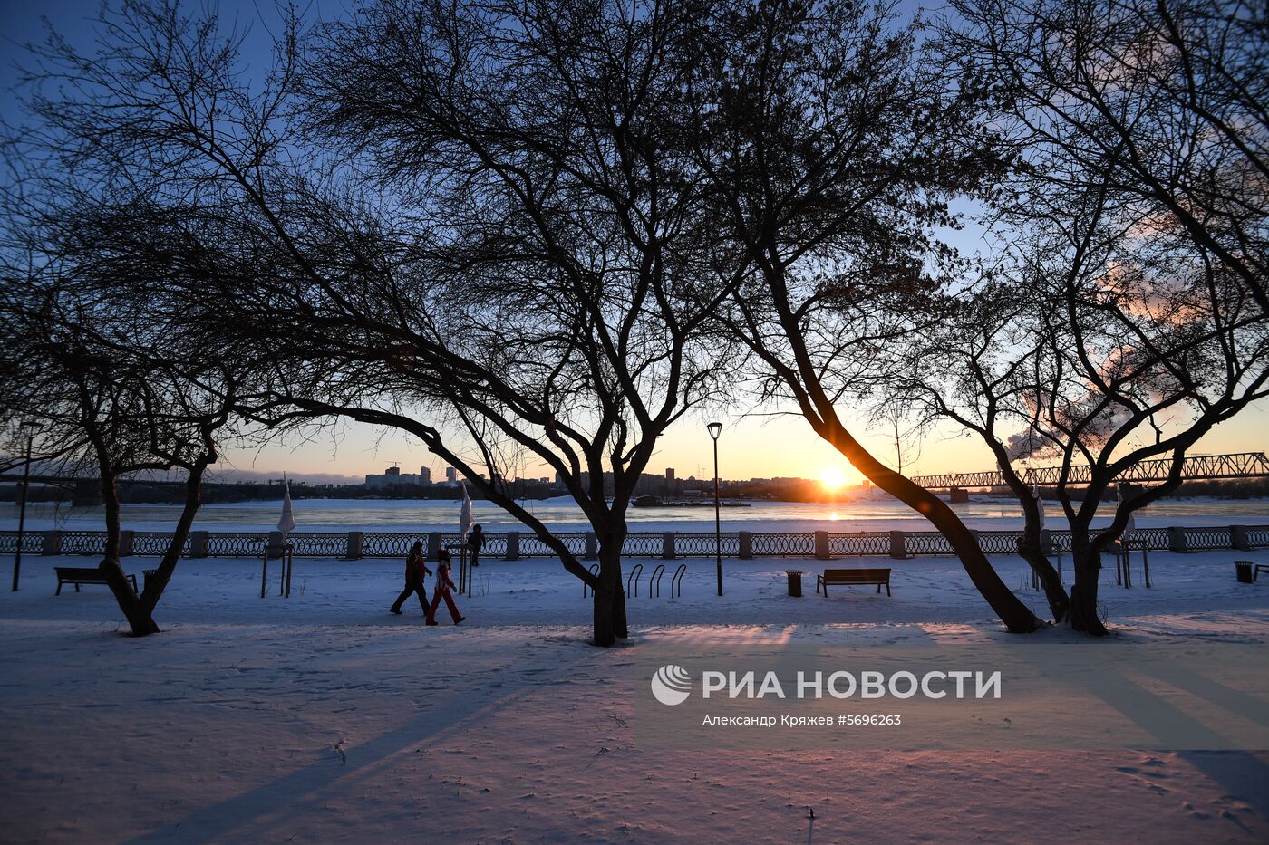 Первые морозы в Новосибирске