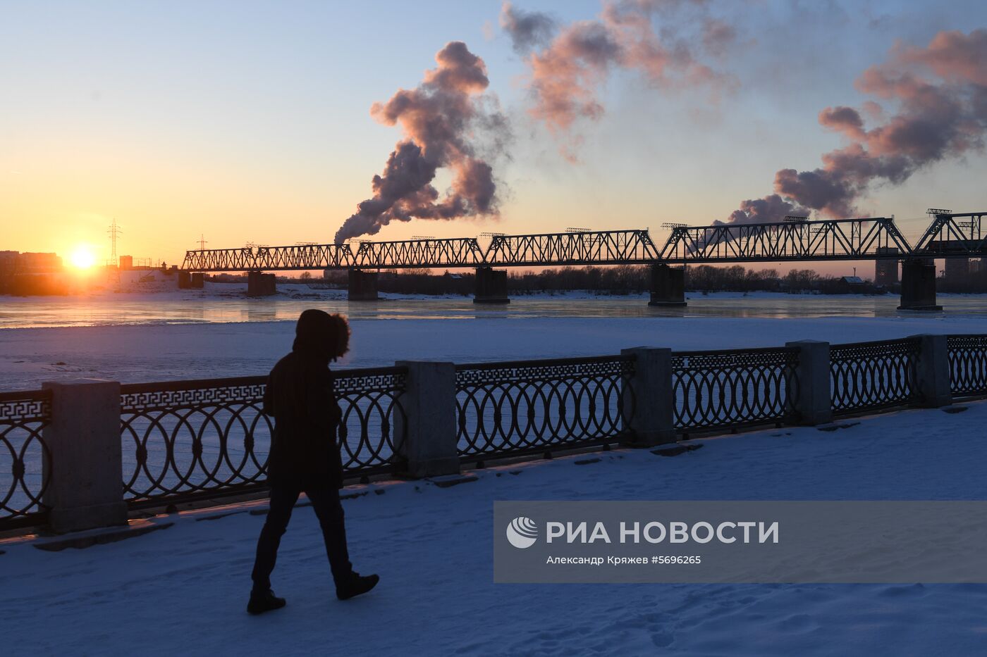 Первые морозы в Новосибирске