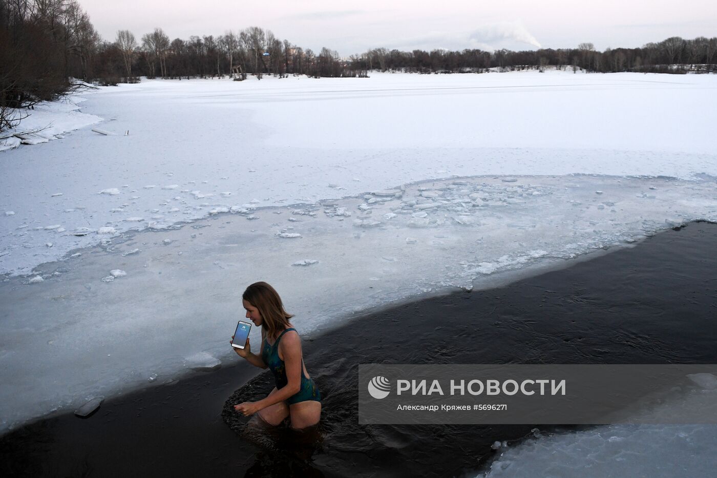 Первые морозы в Новосибирске