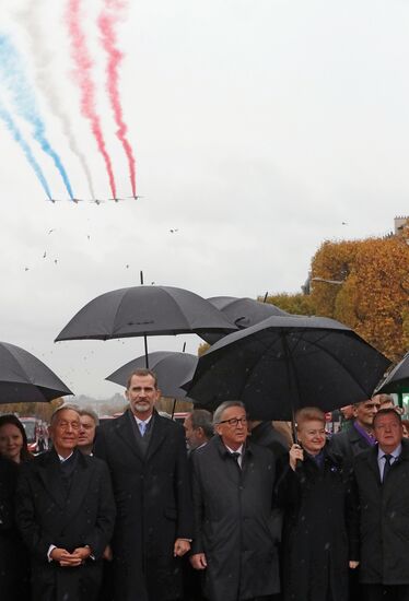 Мероприятия в Париже в честь 100-летия окончания I мировой войны