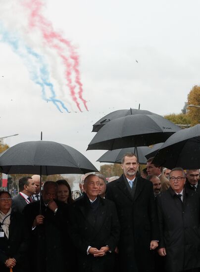 Мероприятия в Париже в честь 100-летия окончания I мировой войны