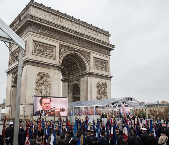 Мероприятия в Париже в честь 100-летия окончания I мировой войны
