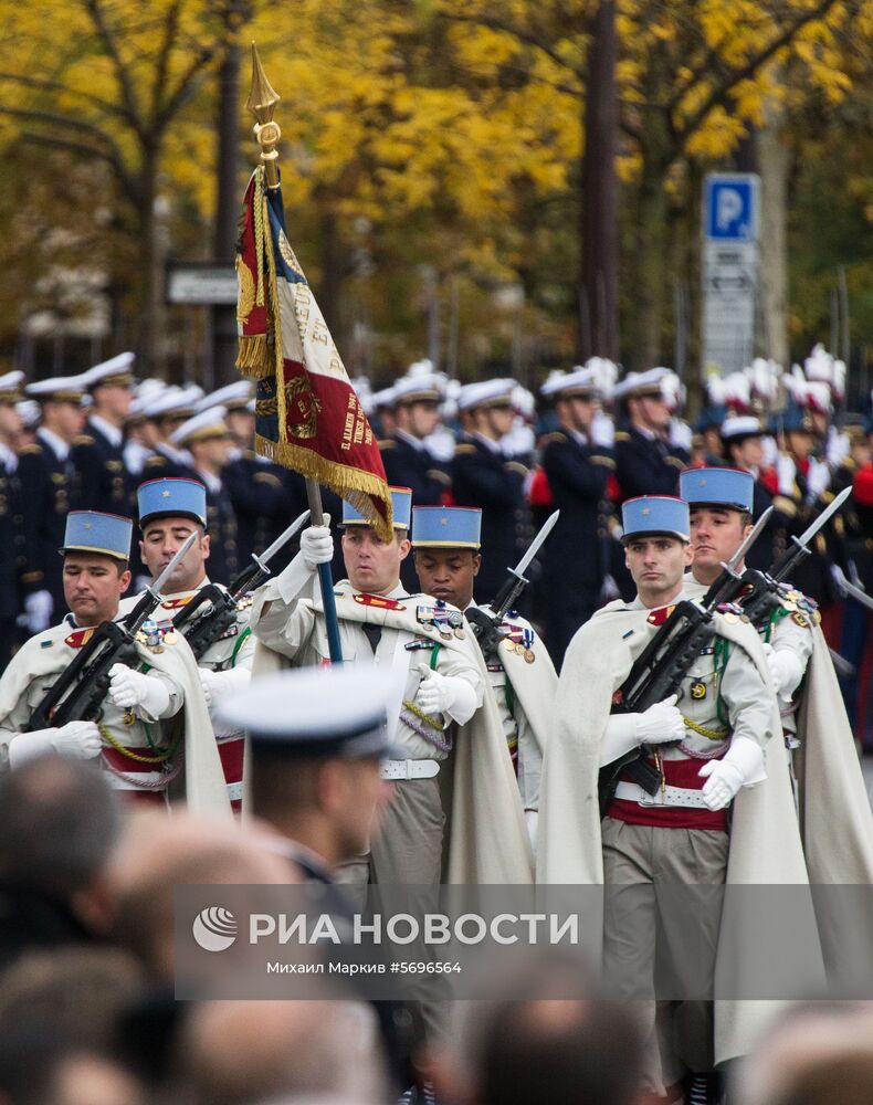 Мероприятия в Париже в честь 100-летия окончания I мировой войны