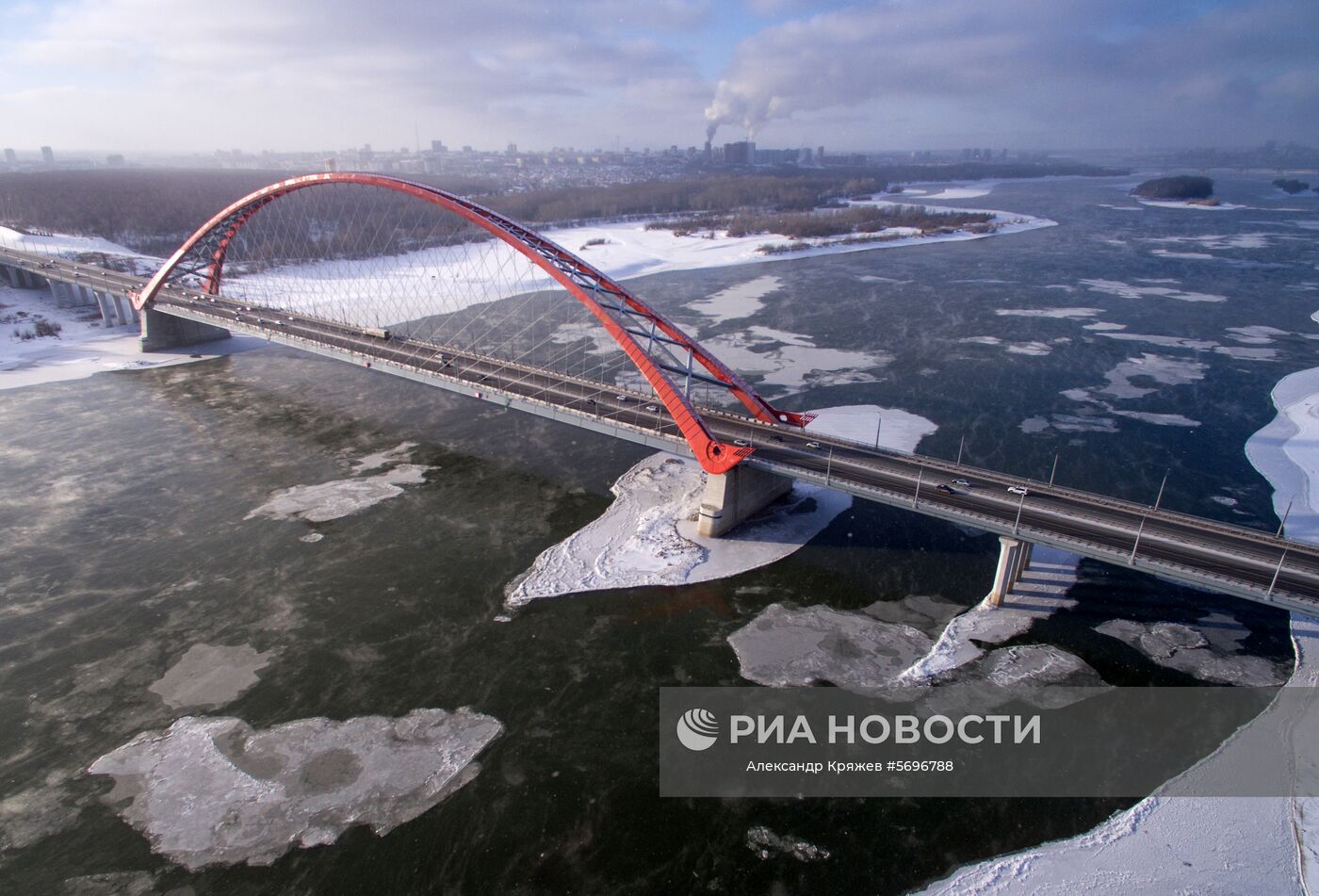 Первые морозы в Новосибирске