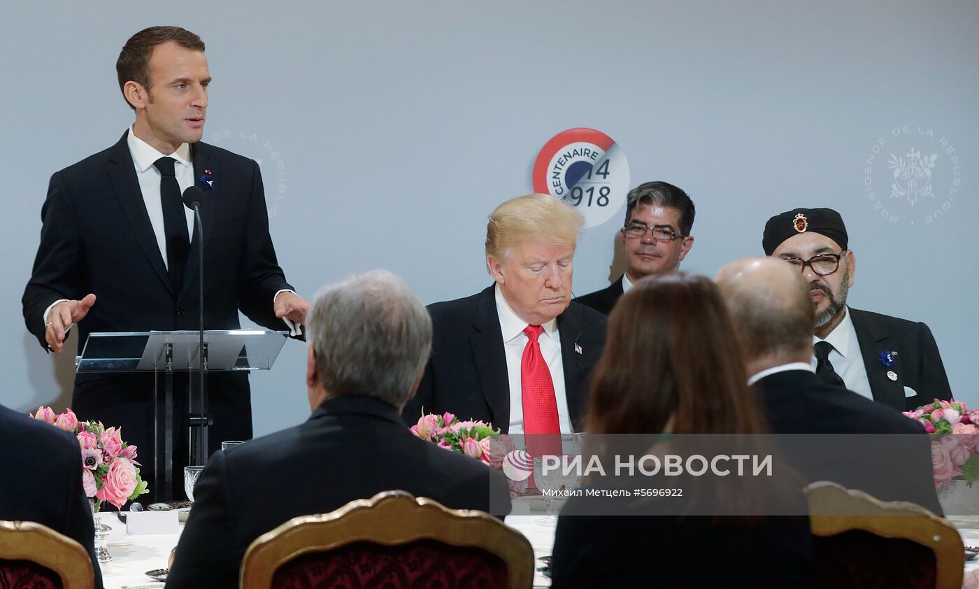 Мероприятия в Париже в честь 100-летия окончания I мировой войны