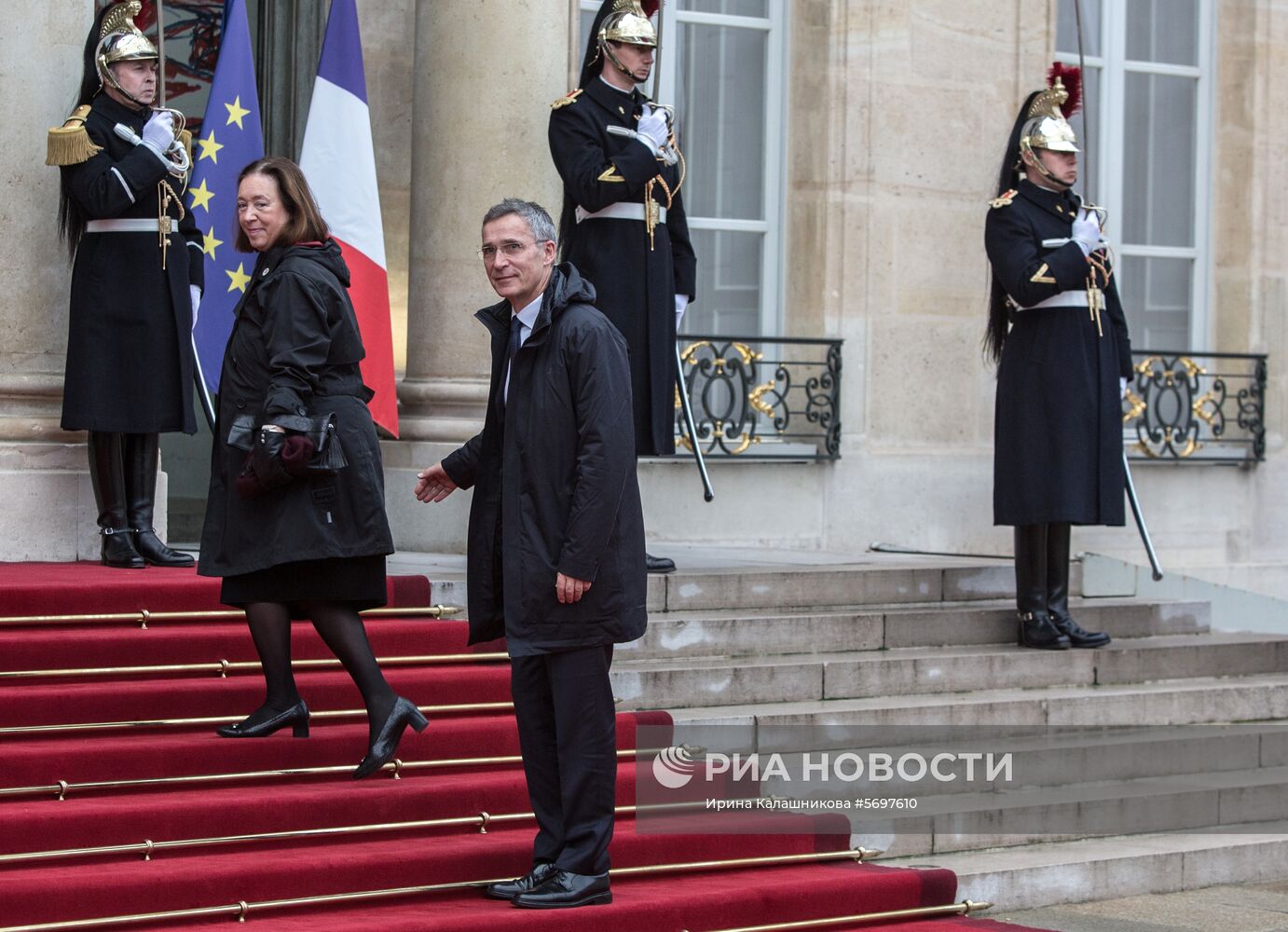 Прибытие глав делегаций на торжества по случаю 100-летия окончания I мировой войны