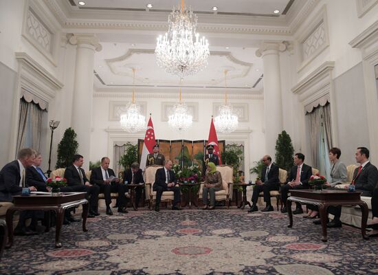 Визит президента РФ В. Путина в Сингапур