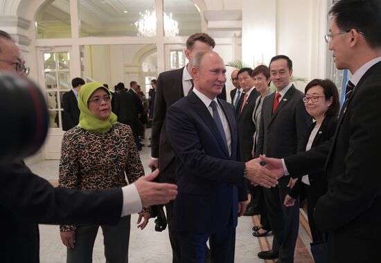 Визит президента РФ В. Путина в Сингапур
