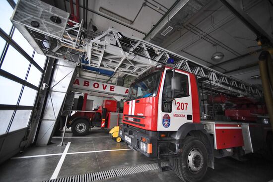 Пожарное оборудование в  деловом центре "Москва-Сити"