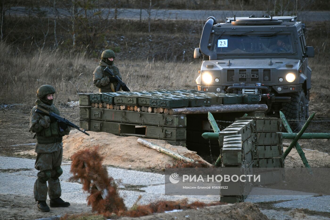 Сборы главного автобронетанкового управления на полигоне в Мулино