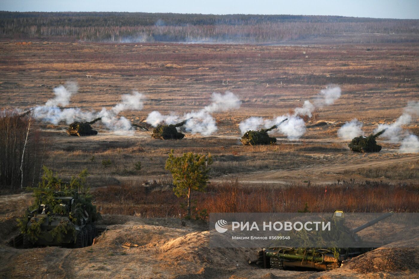 Сборы главного автобронетанкового управления на полигоне в Мулино