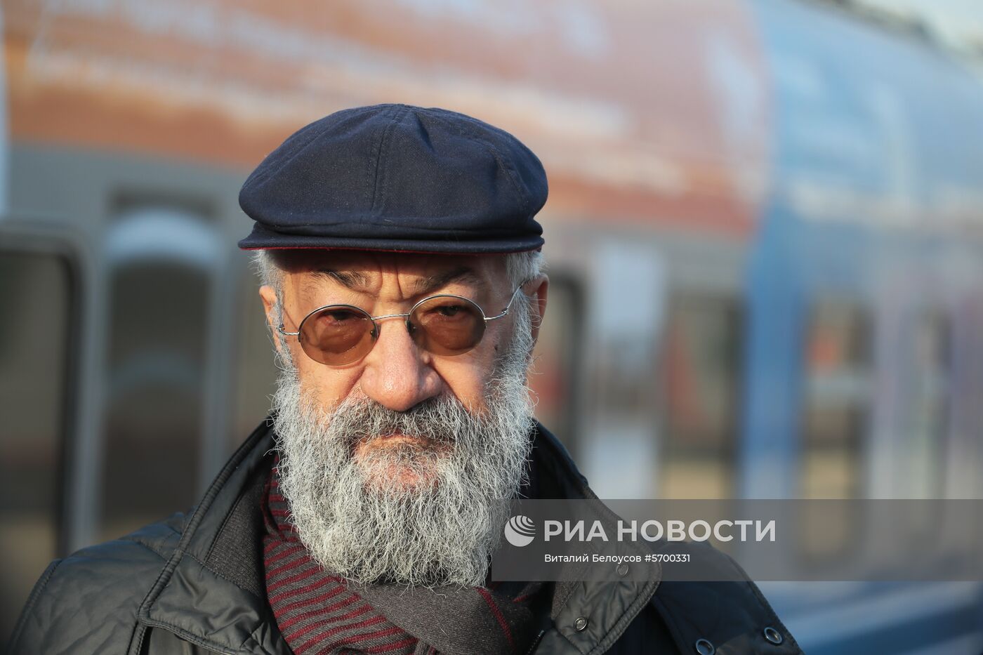 Презентация поезда Москва-Владивосток с экспозицией "Золотой фонд РГО"