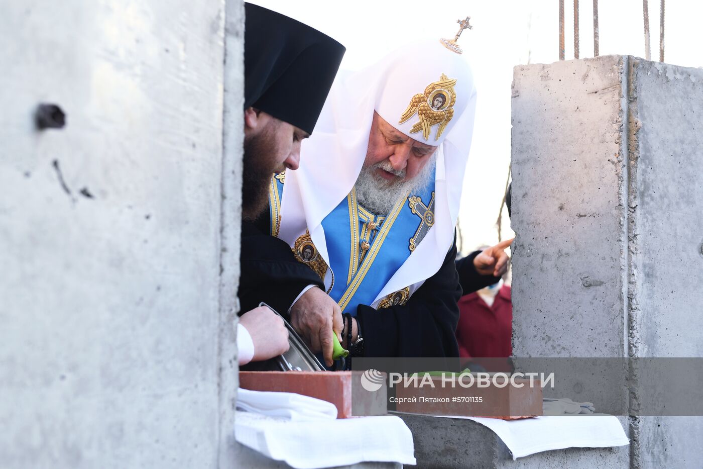 Закладка камня в основание храма в СИЗО №1 "Матросская тишина"