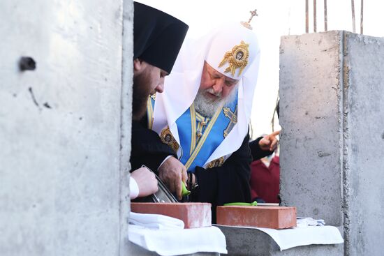 Закладка камня в основание храма в СИЗО №1 "Матросская тишина"