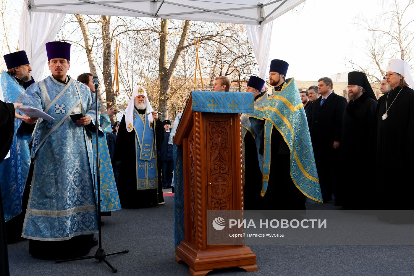 Закладка камня в основание храма в СИЗО №1 "Матросская тишина"