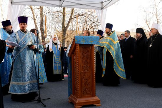 Закладка камня в основание храма в СИЗО №1 "Матросская тишина"