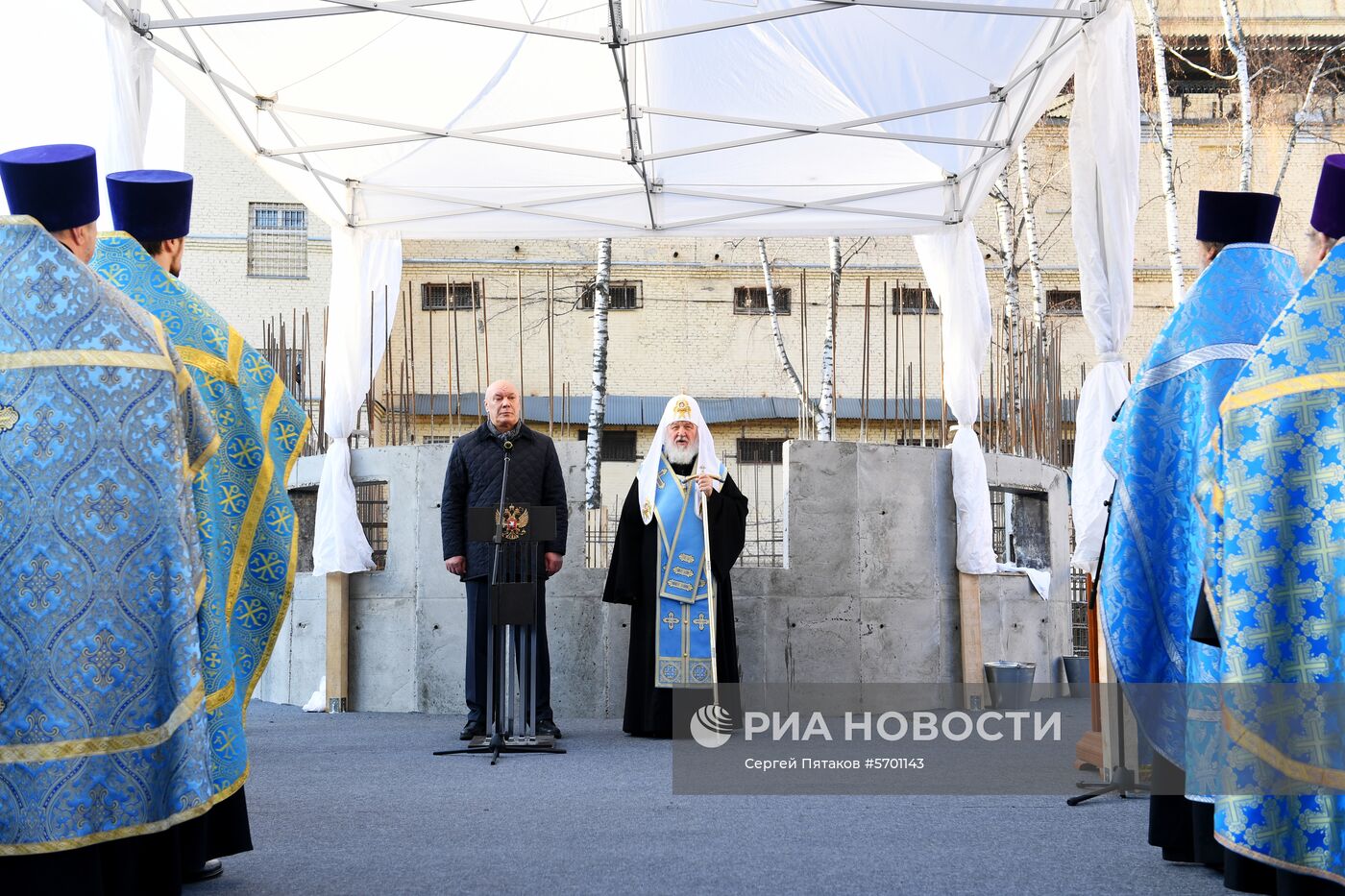 Закладка камня в основание храма в СИЗО №1 "Матросская тишина"