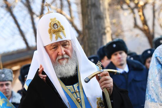 Закладка камня в основание храма в СИЗО №1 "Матросская тишина"