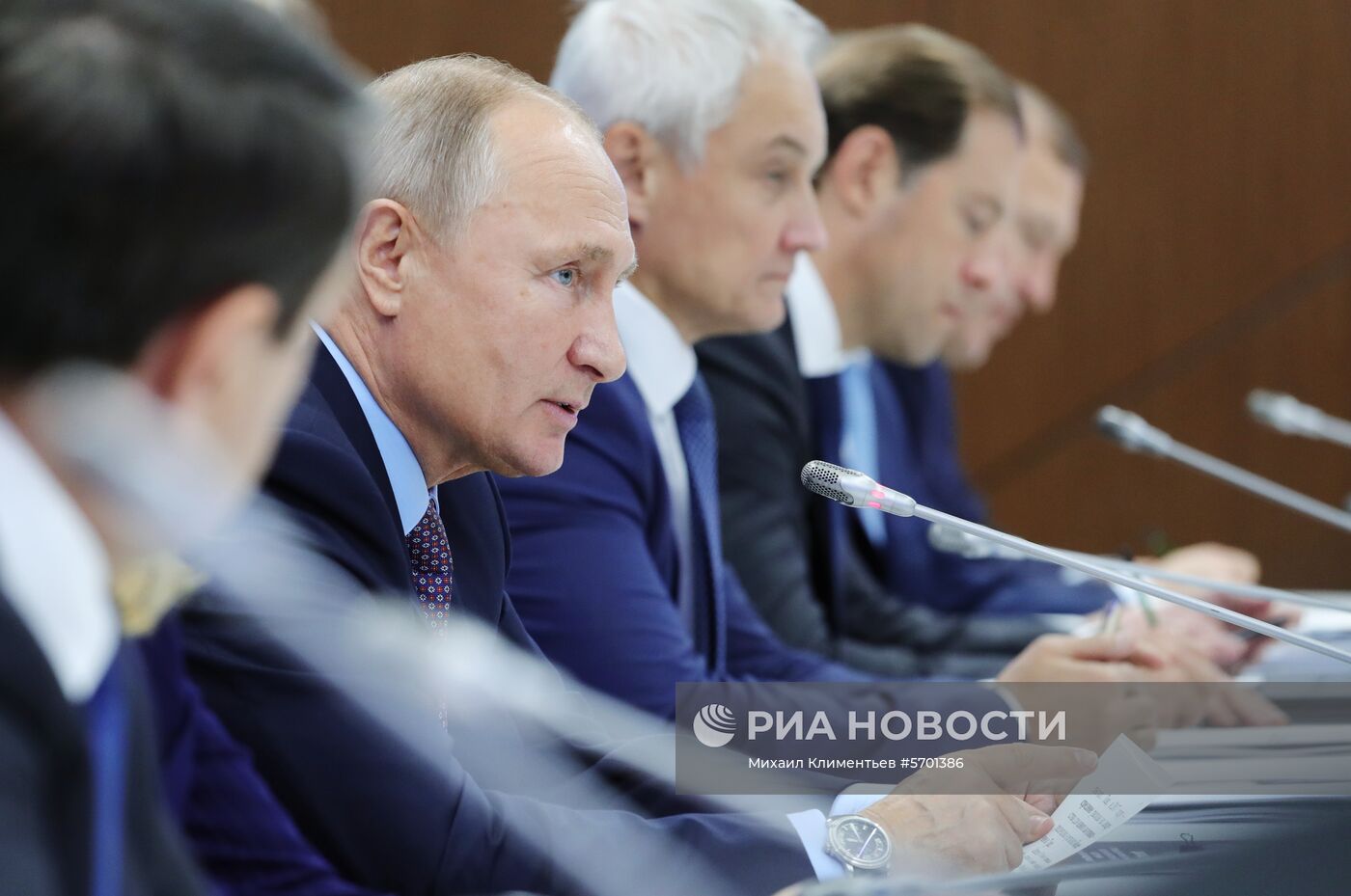 Рабочая поездка президента РФ В. Путина в Ленинградскую область