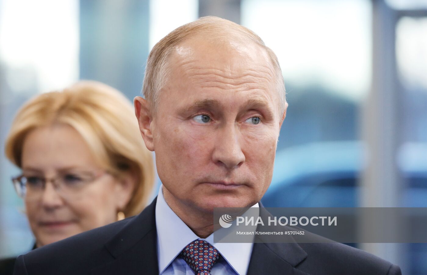 Рабочая поездка президента РФ В. Путина в Ленинградскую область