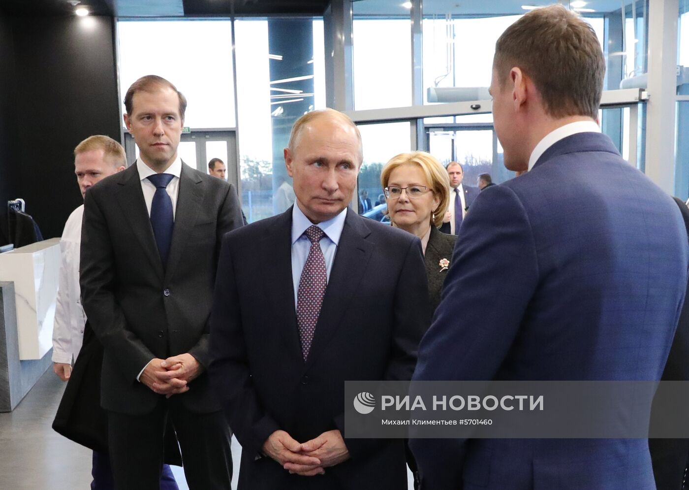 Рабочая поездка президента РФ В. Путина в Ленинградскую область