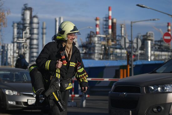 Пожар на Московском нефтеперерабатывающем заводе